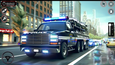 US Police Car Transport Truck Screenshot