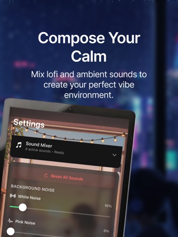 Leafi: LoFi Pomodoro Timer iPad screenshot