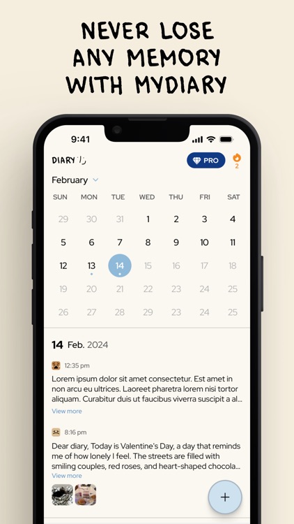 My Diary - Personal notes