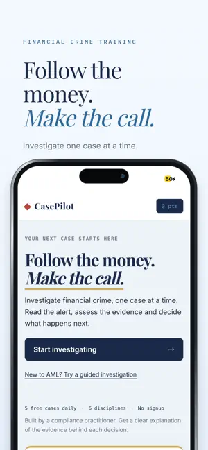 CasePilot: AML Investigator screenshot 1