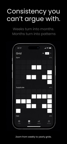 Grid10X: Habit Tracker Screenshot 3 of 4