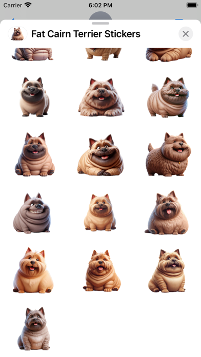 Screenshot #3 pour Fat Cairn Terrier Stickers
