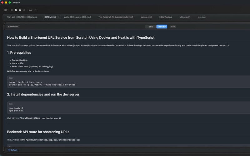 OnEdit screenshot