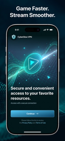 CyberGlow VPN - AI Secure Tool iPhone screenshot