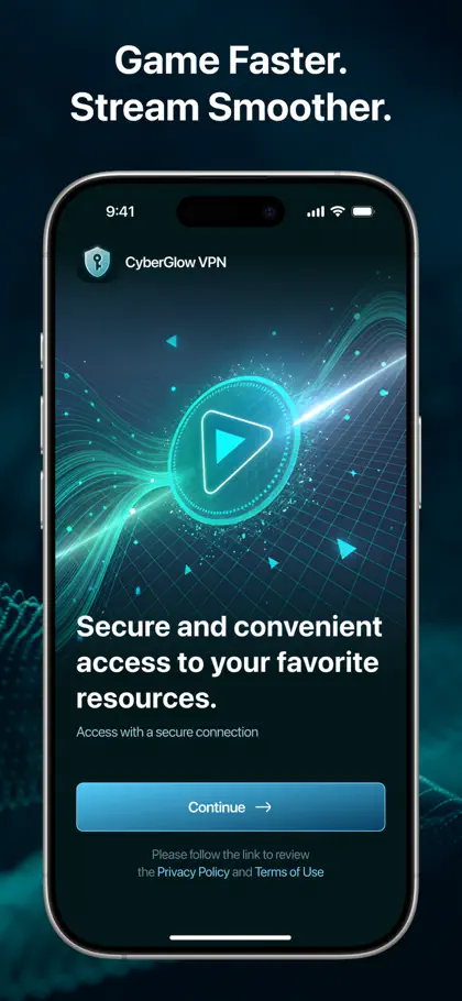 Screenshot 3 di 5 di CyberGlow VPN - AI Secure Tool