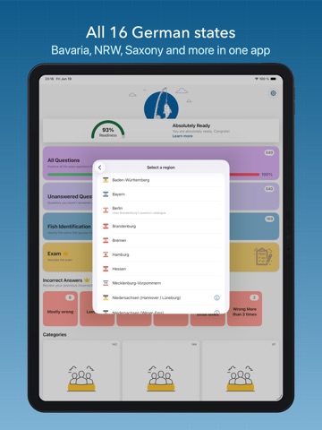 Angelschein Fishing License iPad screenshot
