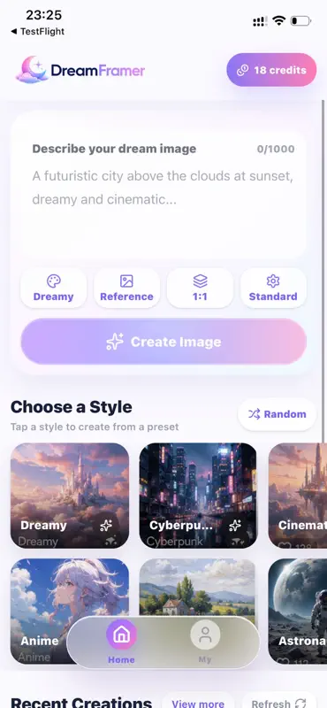DreamFramer screenshot 1 of 3