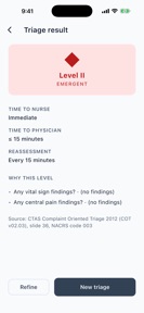 CTAS Triage screenshot