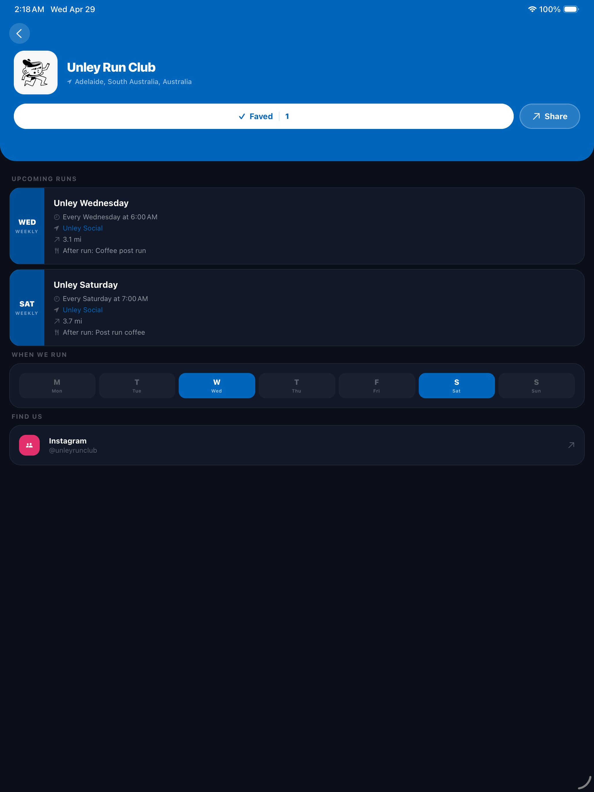 Run Clubs App screenshot 11