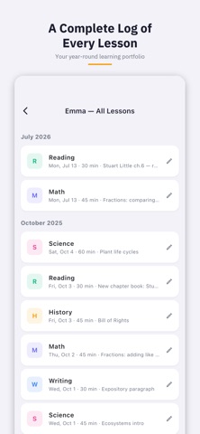 Homeschool Tracker & Log Screenshot 4 of 5