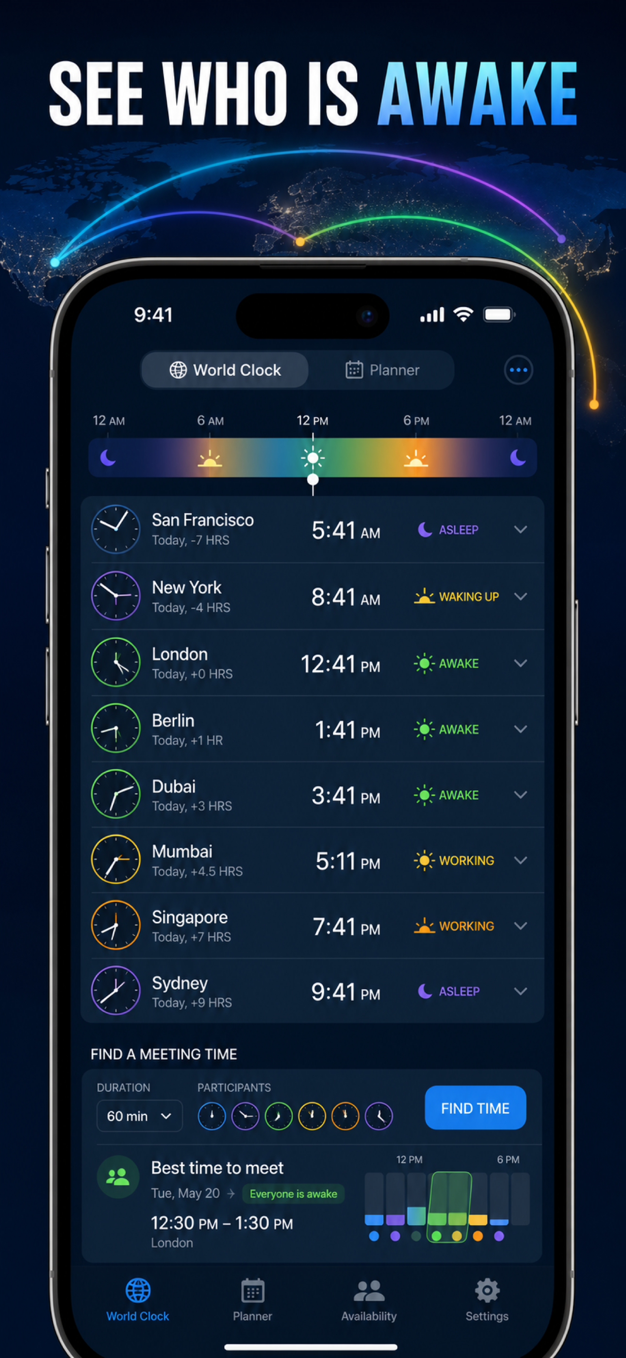 World Clock & Time Zones screenshot 3