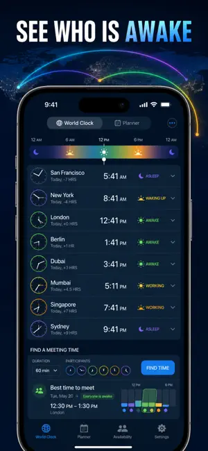 World Clock & Time Zones screenshot 3