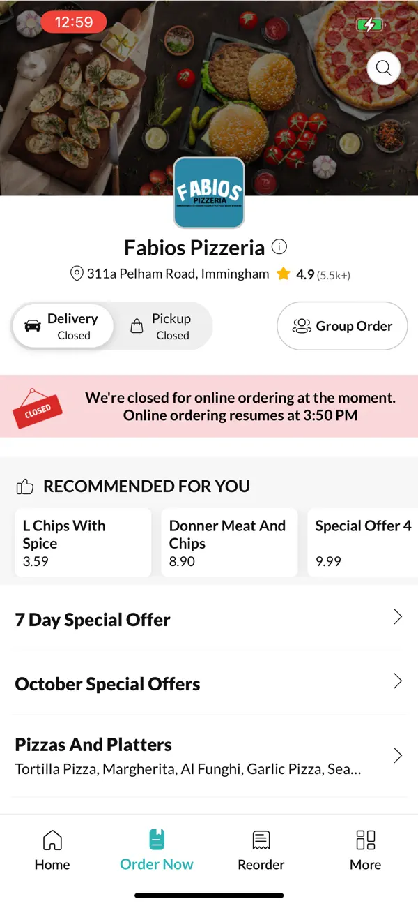 Screenshot #2 pour Fabios Pizzeria