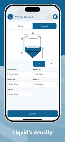 Tank Volume Calculation iPhone screenshot