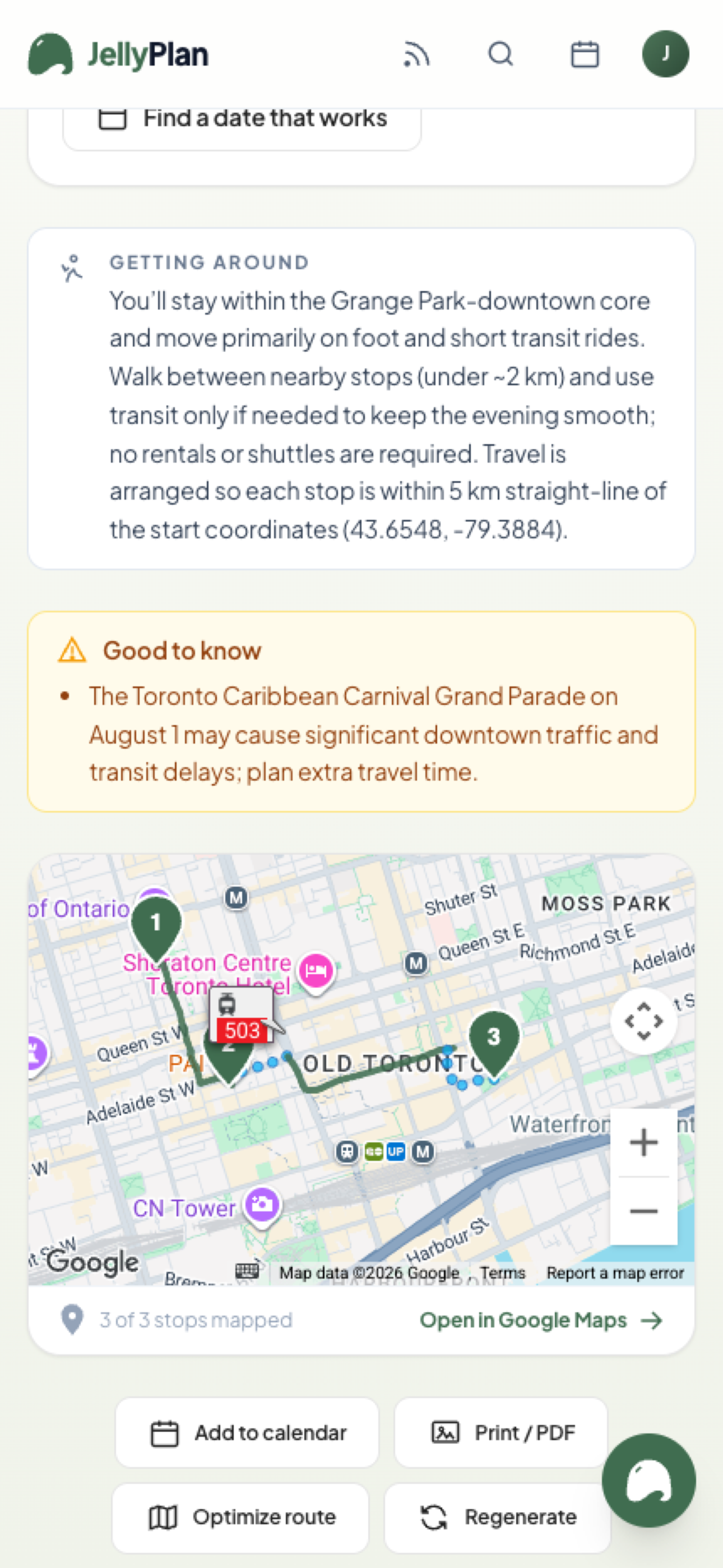 JellyPlanner screenshot 3