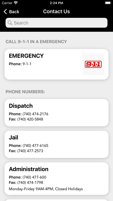 Pickaway County Sheriff Screenshot