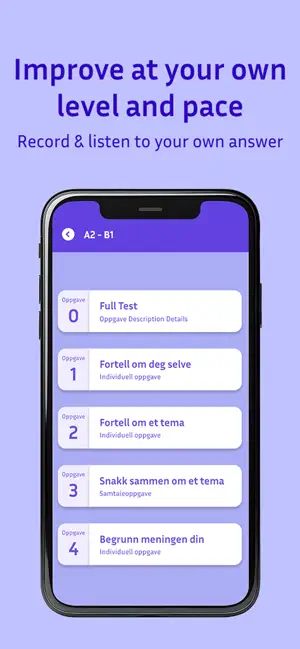 Norskprøve Muntlig screenshot 3