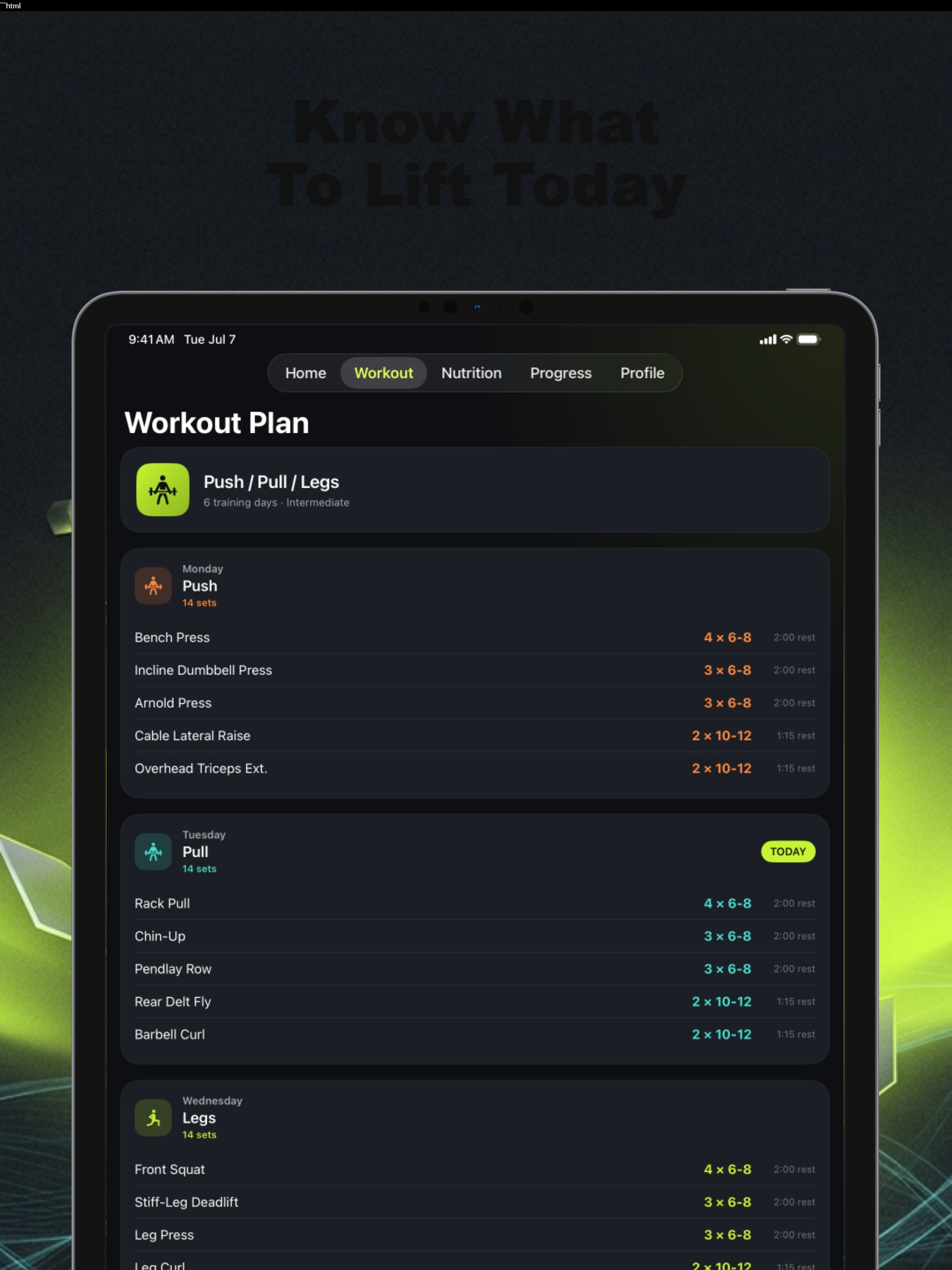 meal and fitness generator screenshot 15