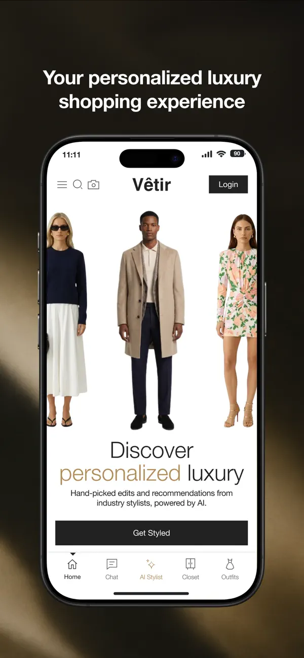 AI Wardrobe Organizer App Interface