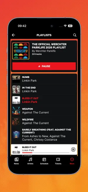 Werchter Parklife iPhone screenshot 5