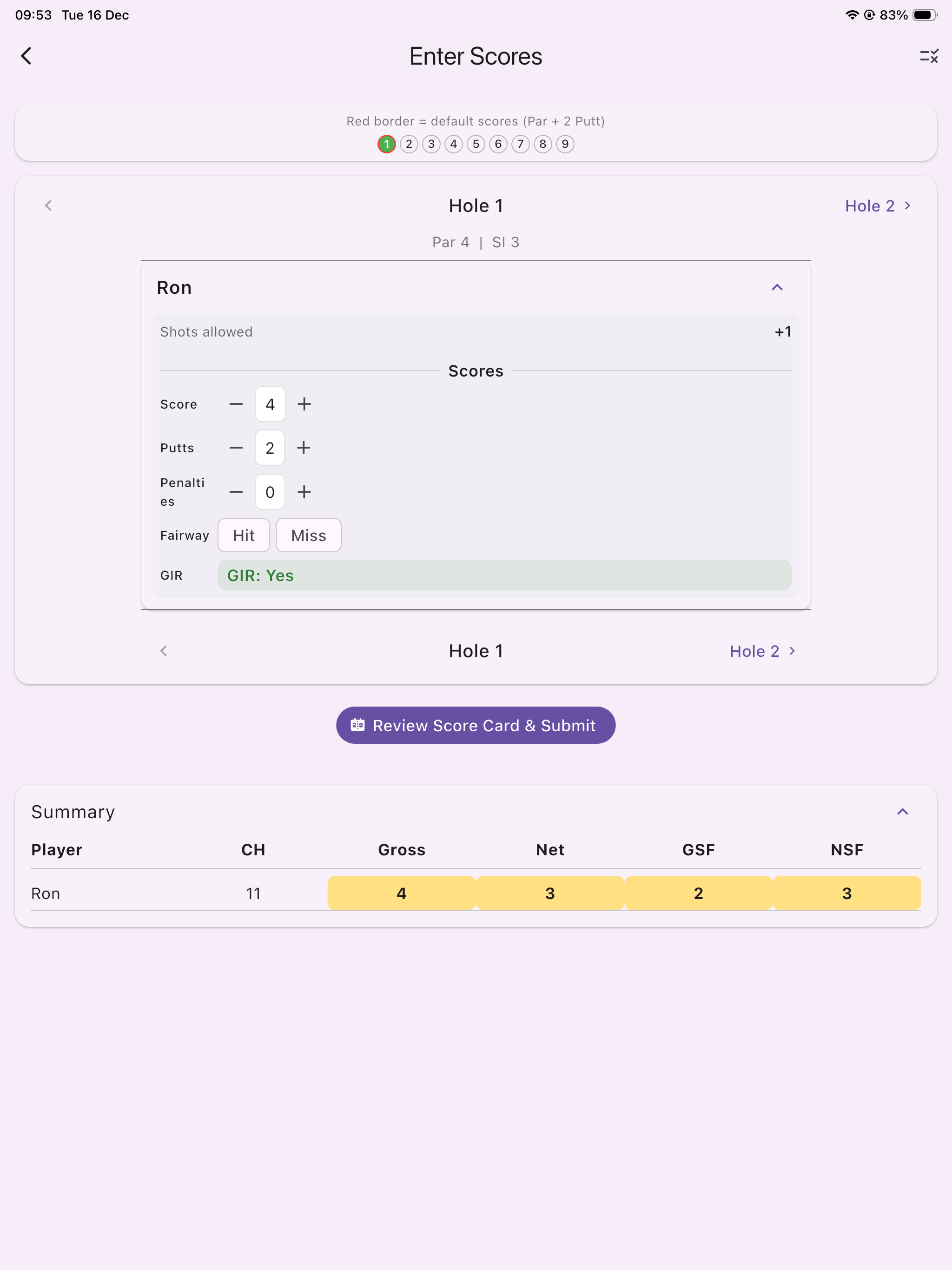 Haylau Handicap Tracker screenshot 16