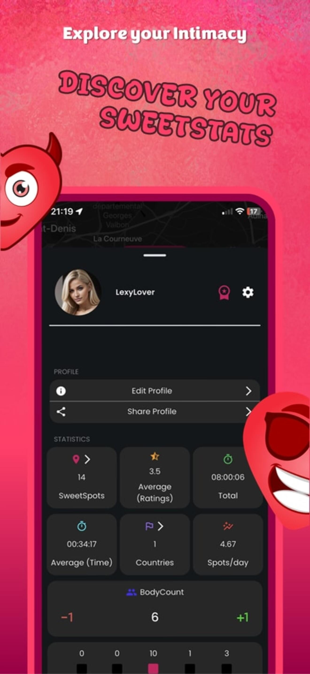 IntimApp : Love Tracker & Map screenshot 3
