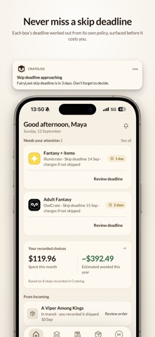 Cratelog: Book Box Tracker Screenshot 1 of 10