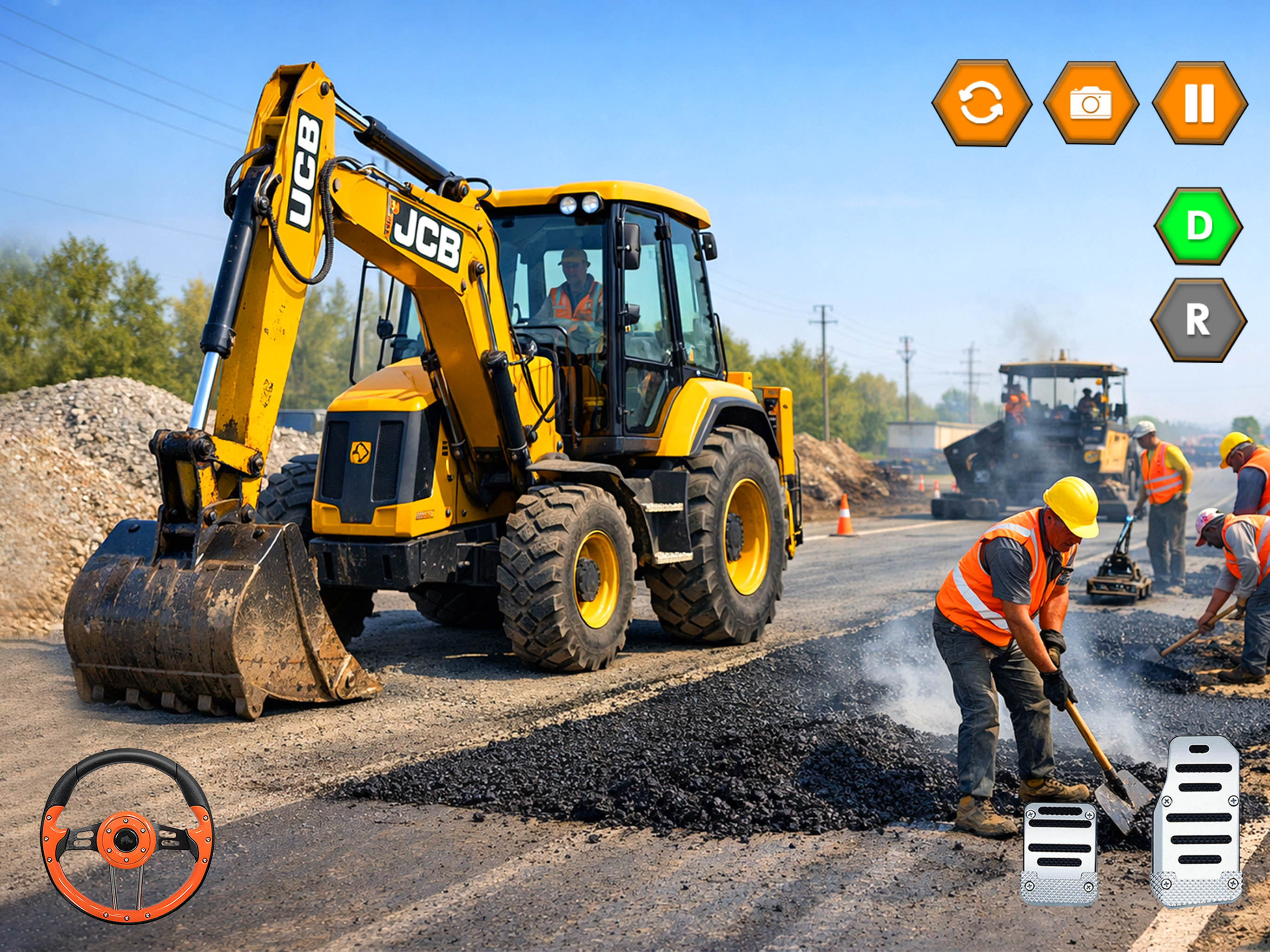 Road Construction JCB Game
