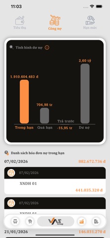 VAS Sales Portal screenshot