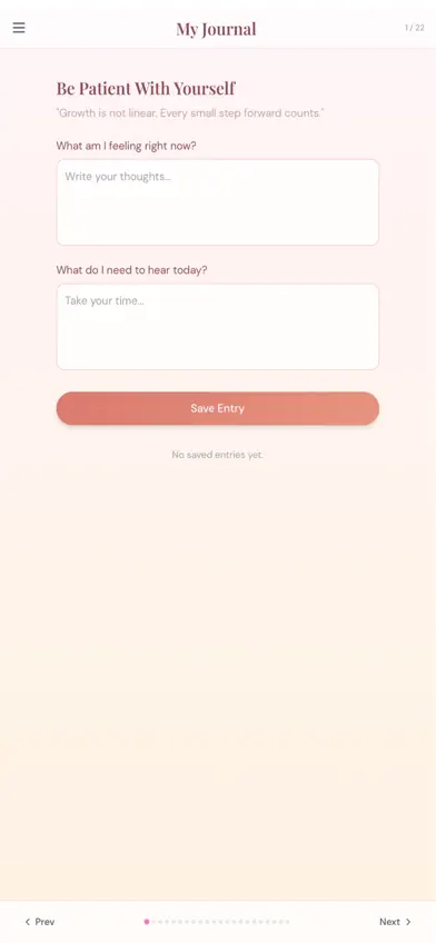 Be Gentle: Self Love Journal screenshot 2
