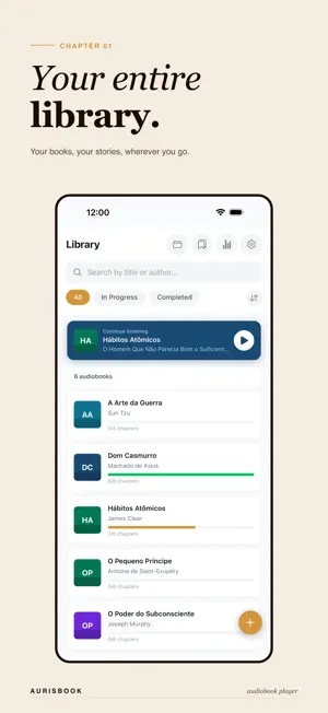 AurisBook: Offline Audiobooks screenshot 1