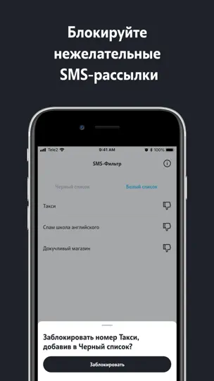 Скриншот SMS-фильтр на iPhone 2