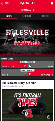 Rolesville HS Athletics screenshot