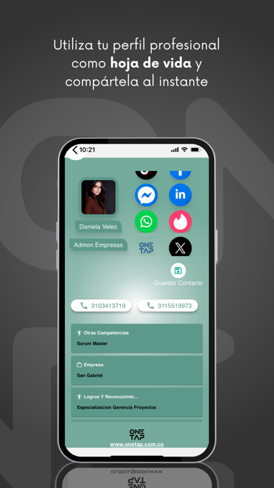 One Tap iPhone screenshot 1 - Productivity app