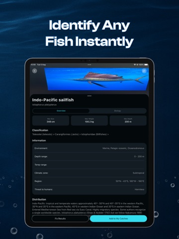 Fish AI: Fish Identifier iPad screenshot