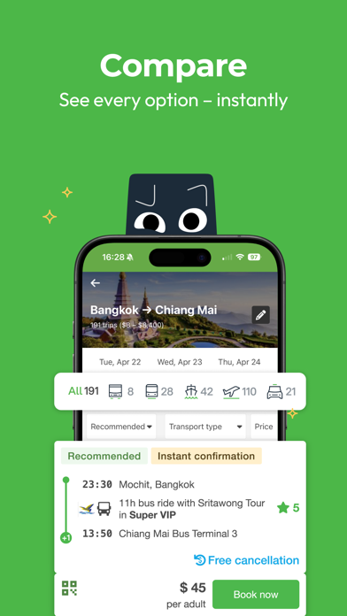 12Go Train Bus Ferry Flight Screenshot