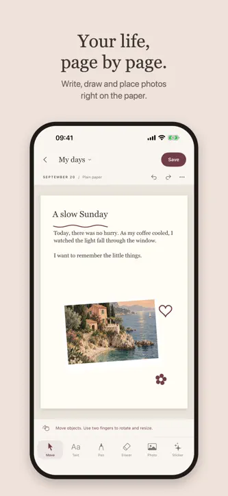 Yora: Diary & Paper Journal screenshot 1
