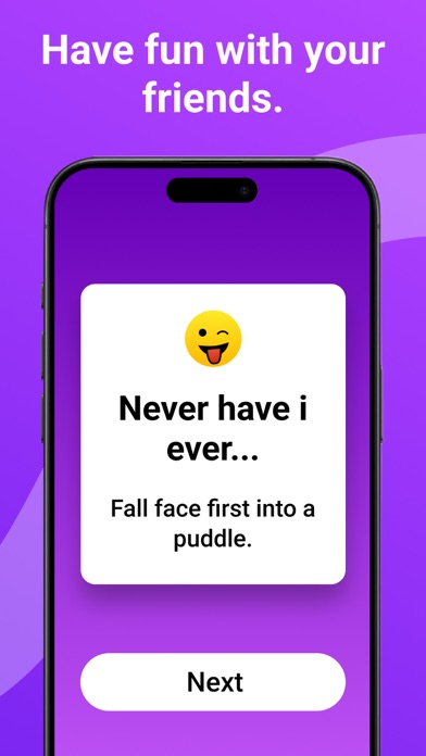 I Have Never: Fun Party iPhone screenshot 3 - Entertainment app