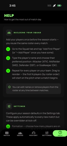 MatchMinutes screenshot