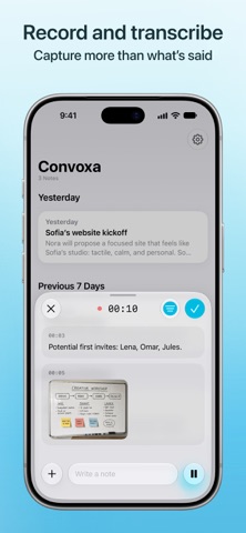 Convoxa - AI Meeting Notes Screenshot 2 of 9