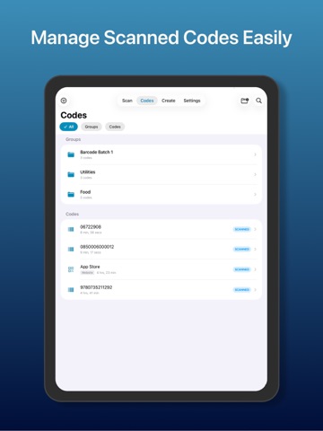QR & Barcode Scanner: CodeScan iPad screenshot
