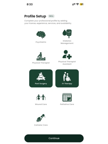 Juperra Caregiver iPad screenshot