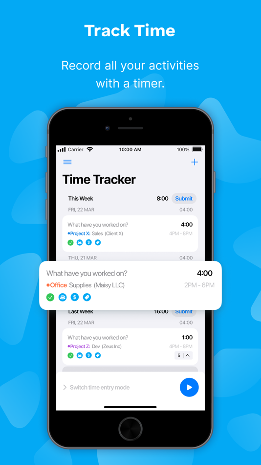 #1. Clockify Time Tracker (iOS) 由: CAKE.com