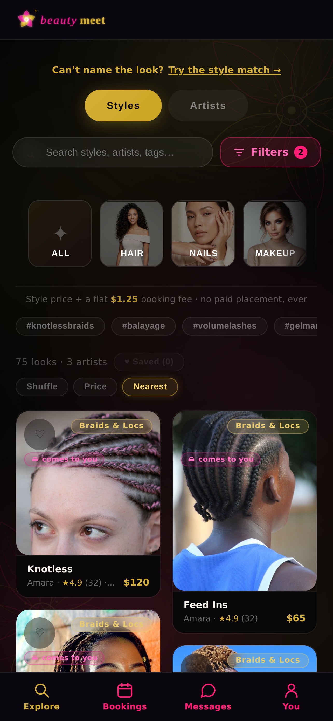 Screenshot 1 of BeautyMeet Booking