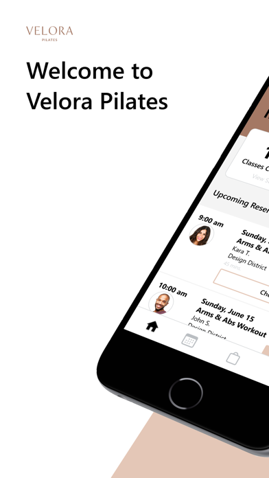 VELORA Pilates iPhone screenshot