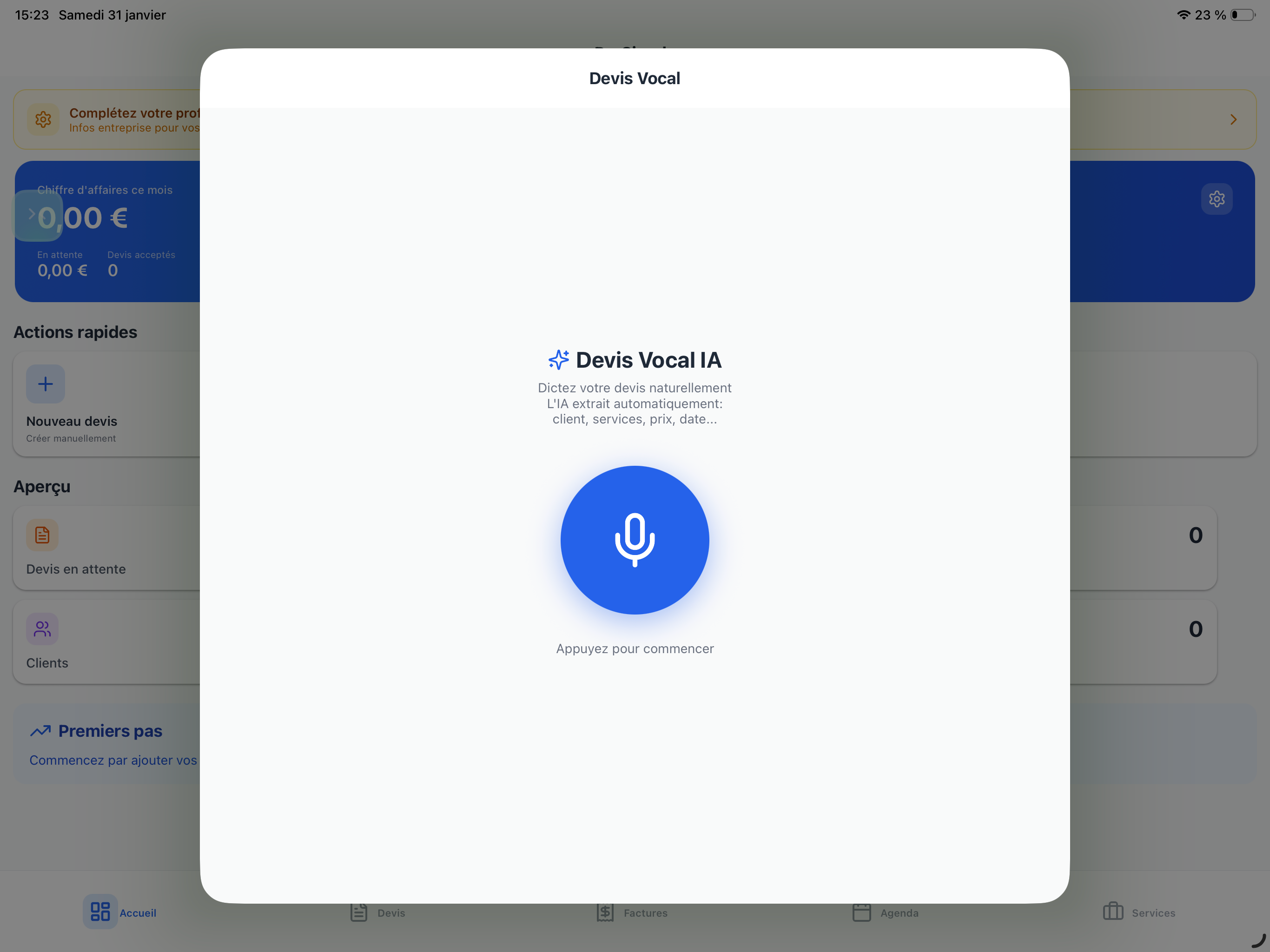 InvoX – Voice to Invoice