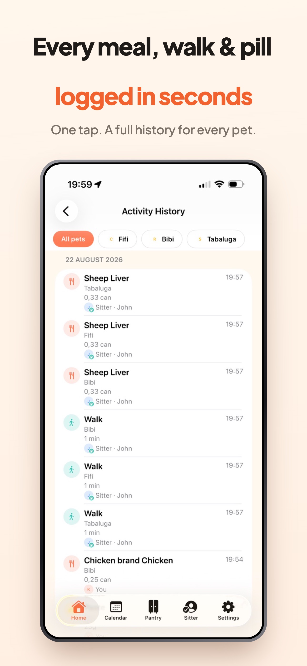 Screenshot 1 of PetKeeper: Pet Care Tracker