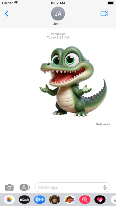 Screenshot 4 of Baby Crocodile Stickers App