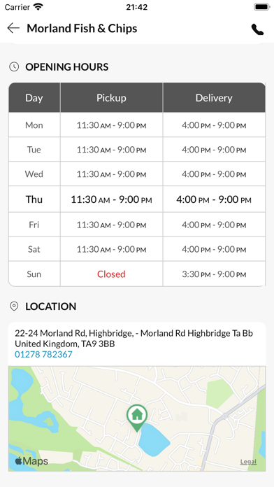 Morland Fish & Chips Screenshot