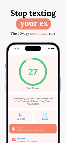 No Contact Tracker — Break Up Screenshot 1 of 6